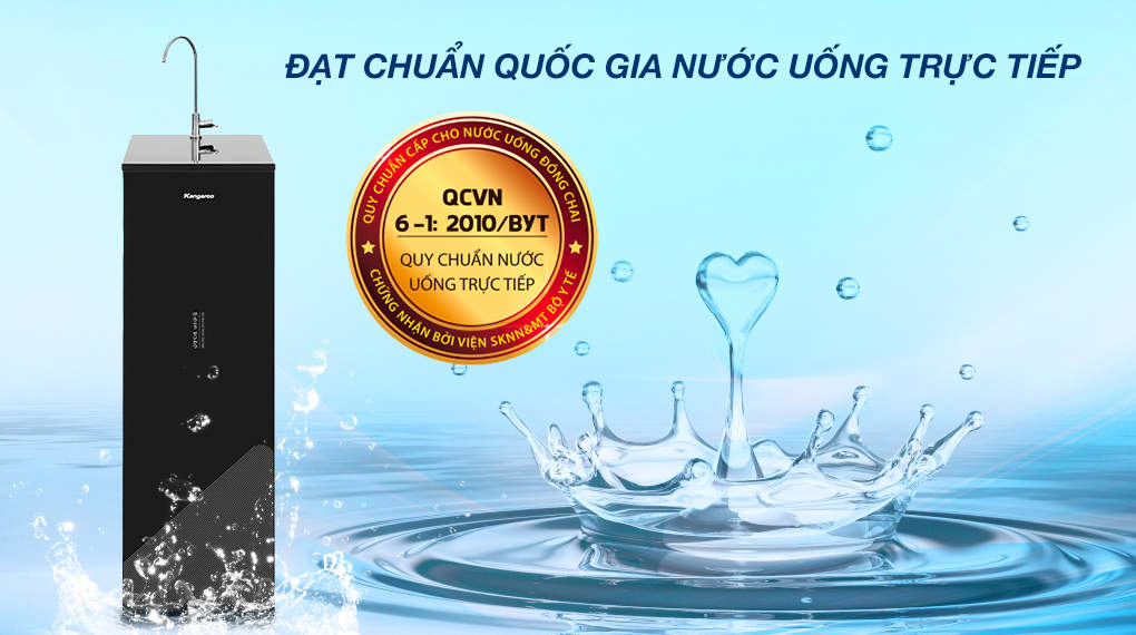 Máy lọc nước RO Kangaroo KG116I 10 lõi – Đạt chuẩn nước sạch quốc gia